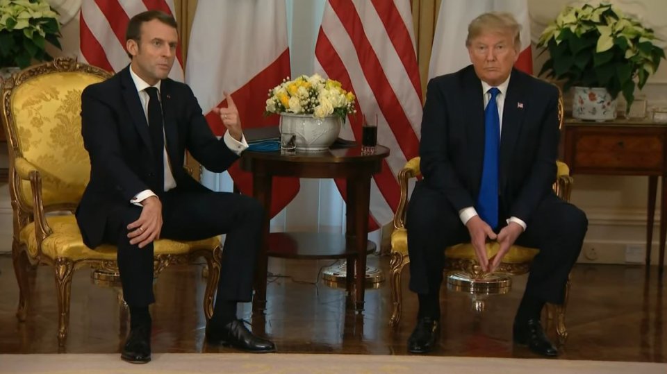 Emmanuel Macron a Donald Trump